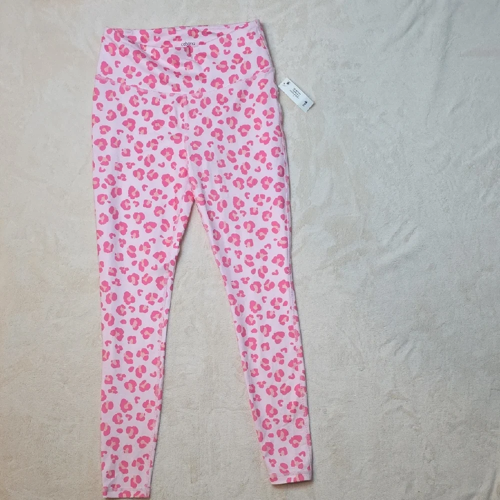 NEW Belk Cabana By Crown & Ivy Pink Animal Print‎ Kids Leggings
